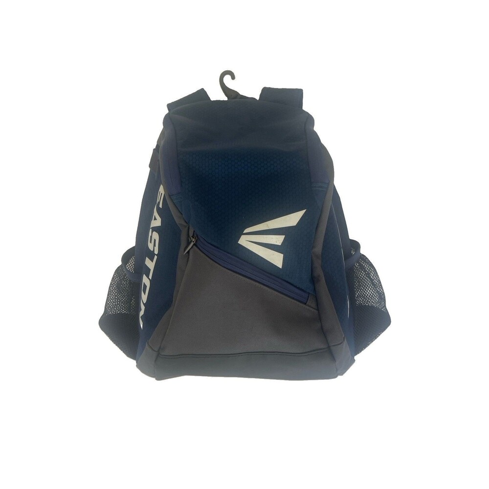 Easton Game Ready Navy Blue Grey Baseball Bat Bag Softball Sports Backpack